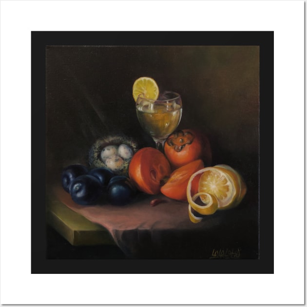 Tantra Fruits. Scene 3. The Blessing of the Family. Wall Art by Lala Lotos